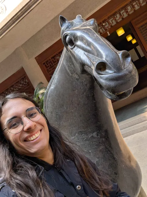 Selfie avec un magnifique cheval